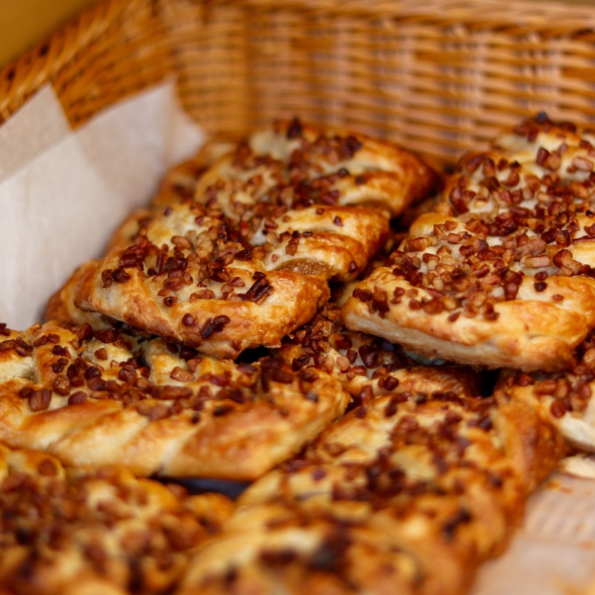 Pecan-topped pastries — Korner Market panadería