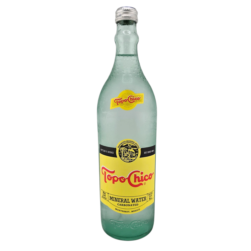 Topo Chico carbonated mineral water, glass bottle — Korner Market